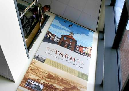 15ft banner unveiled at Yarm Medical Centre