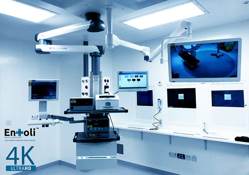 4K ultraHD video Integrated Operating Room