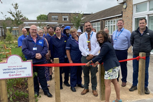 SPA Landscaping completes £60,000 Grantham and District Hospital garden