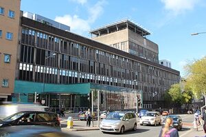 A modern redesign of Bristol Royal Infirmary's "ugly" facade nears completion