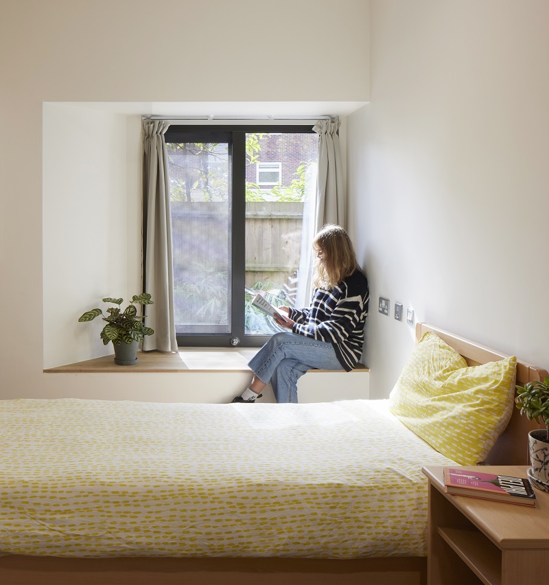 Bedroom accommodation is sited on the ground floor