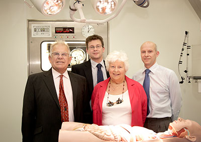 The Hall family – Eric, Adrian Mary and Graeme in the demonstration theatre