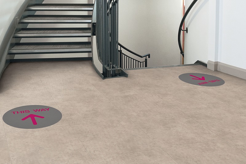 Amtico launches new social distancing and wayfinding floor designs