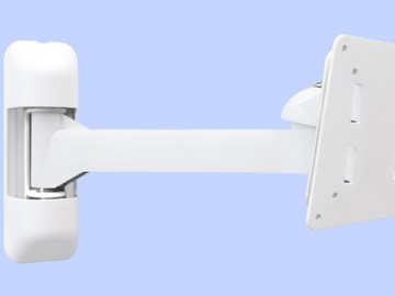 Antimicrobial brackets for mounting hospital TVs and LCDs