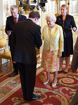 Adrian meets the Queen when Brandon Medical received the Queen’s Award for Innovation in 2011