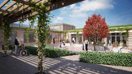 Designed by Project 5 Architecture, the new Noahs Ark hospice building will be a flagship for the future delivery of paediatric palliative care services