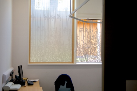 The laser-cut stainless steel screens have been a hit for staff, patients and visitors