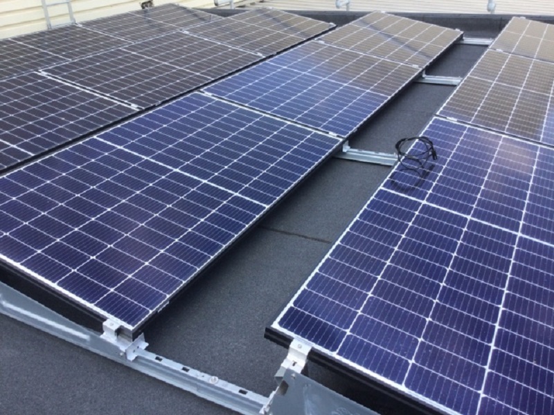 2,000 photovoltaic panels have been installed on the roofs to increase cost-effective and sustainable running of the buildings