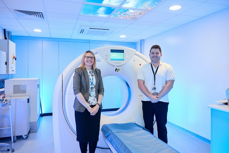 The centre houses an AI-assisted Aquilion Prime SP CT scanner