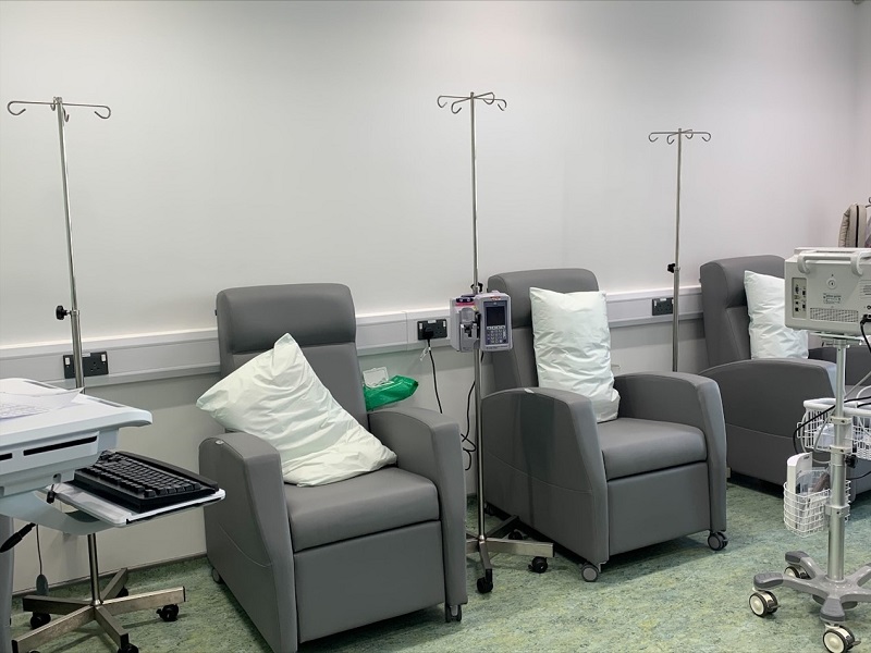 The new chemotherapy unit at Fareham Community Hospital enables care to be delivered closer to patients' homes and in a more comfortable environment