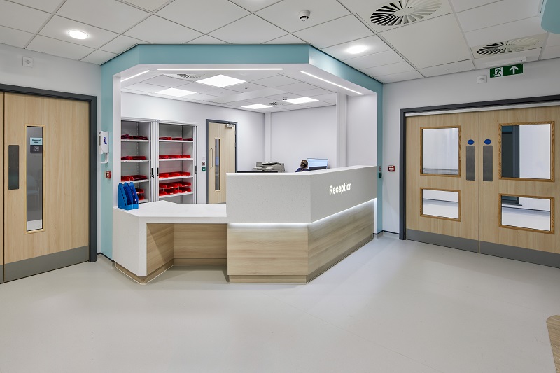 The new day surgery and outpatient unit at Chorley and South Ribble Hospital was one of three projects delivered for Lancashire Teaching Hospitals NHS Foundation Trust last month