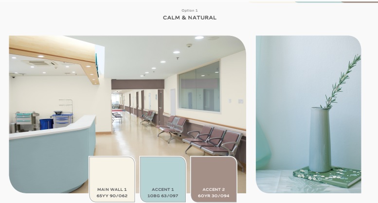 The improvements mean healthcare operators can choose a palette of colours that promote healing and wellbeing