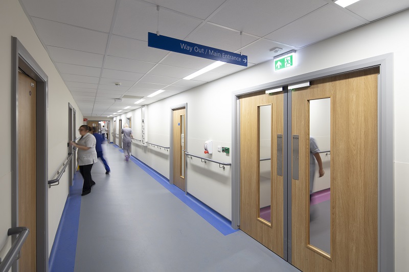 The first stage of a new unit at Northumbria Specialist Emergency Care Hospital is underway, with Forbo flooring products being specified throughout
