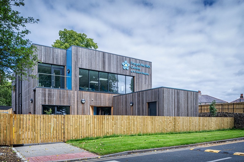 The Forget Me Not centre, designed by Frank Whittle Partnership, will provide support for families experiencing bereavement