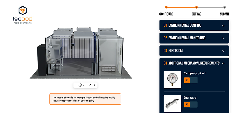 Guardtech unveil revamped Isopod Configurator online cleanroom pod builder tool