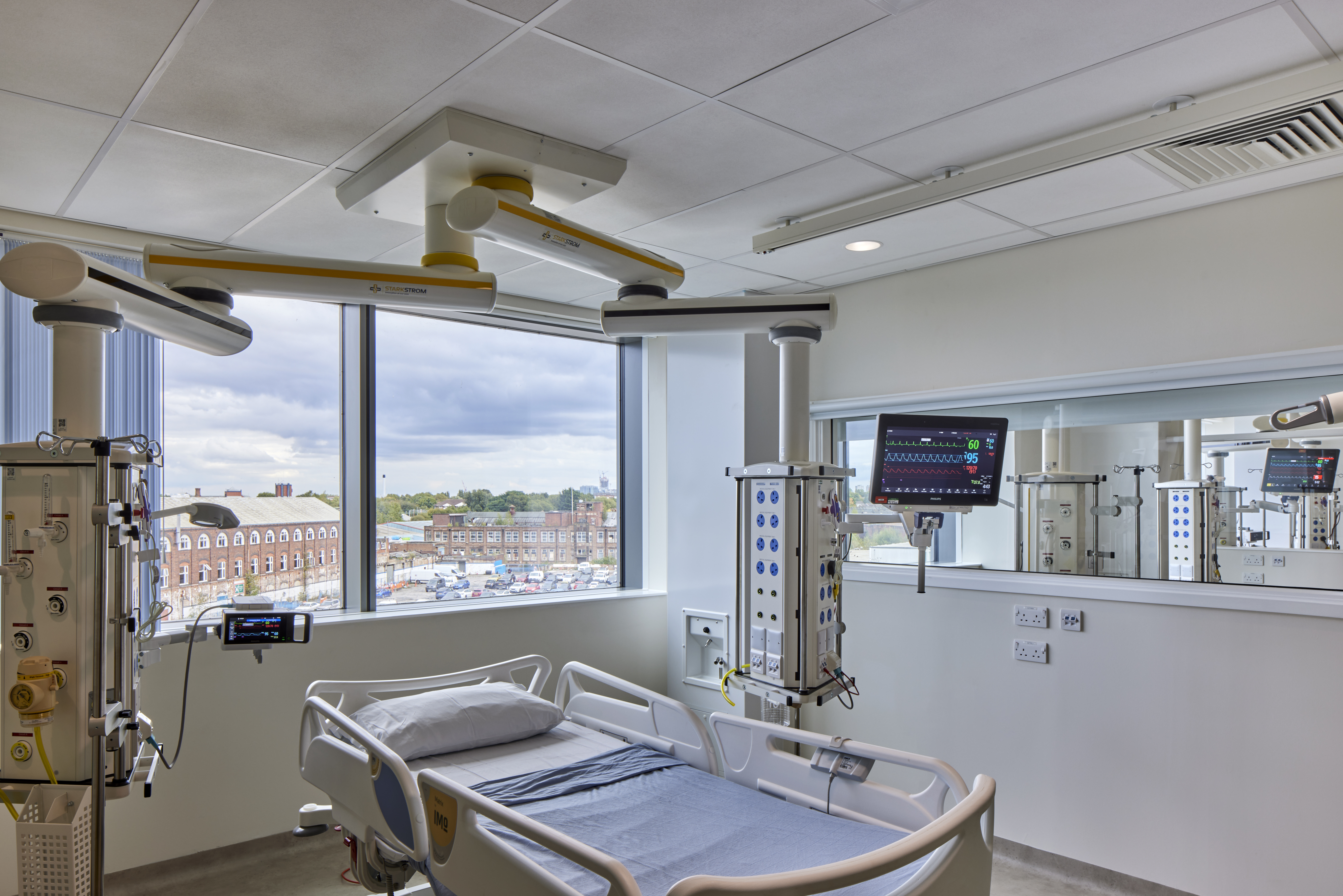 Large windows have been included throughout the hospital to let natural light in