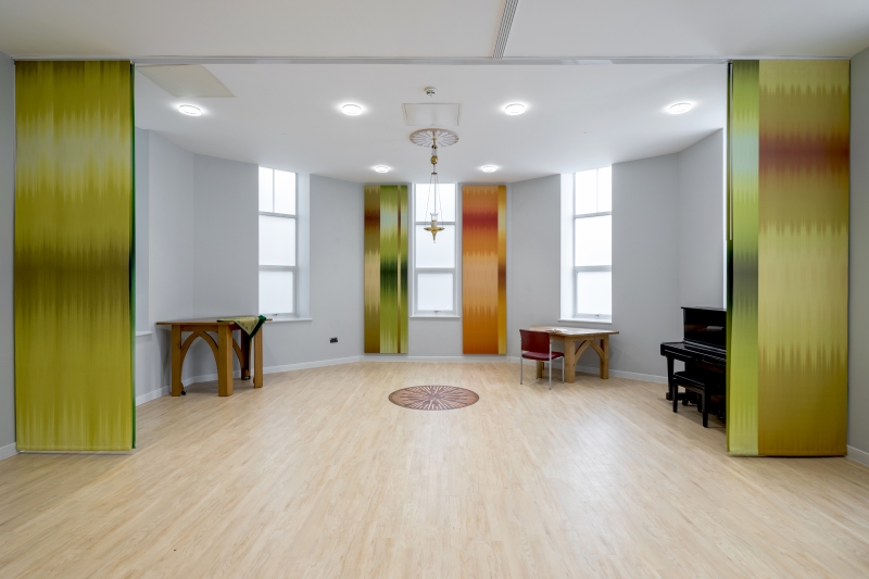 Willis Newson has commissioned weaver and colour consultant, Ptolemy Mann, to create artwork for Bristol Royal Infirmary’s new sanctuary space