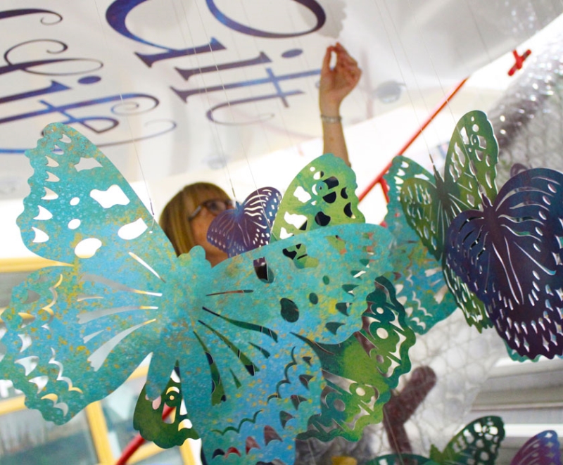 A Kaleidoscope of Butterflies is the title of a thought-provoking new installation at the Royal Bournemouth Hospital, developed to try and raise awareness of organ donation