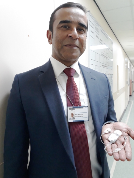 Professor Jaydip Ray is one of only a handful of surgeons to carry out the procedure