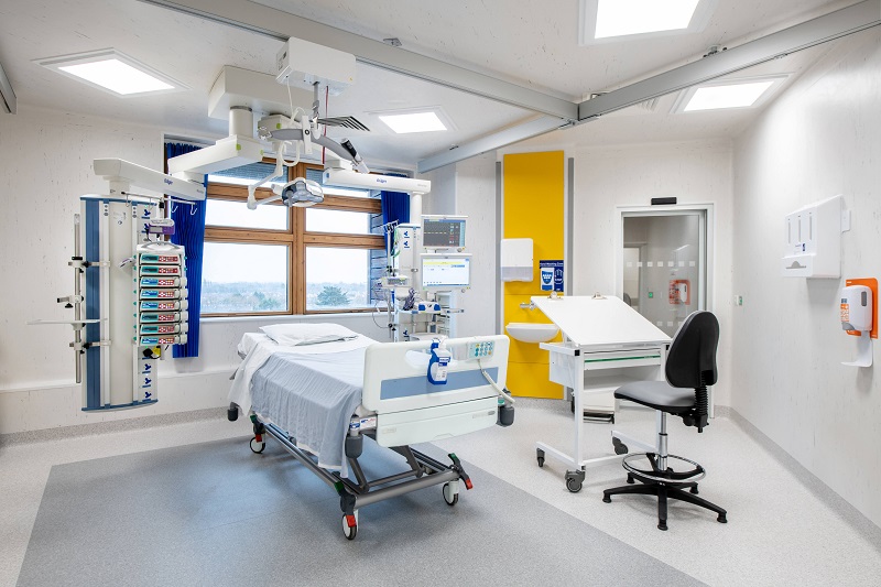 The Jubilee ITU at Queen’s Hospital in Romford is part of an £11.5m investment to upgrade and expand critical care departments managed by Barking, Havering and Redbridge University Hospitals NHS Trust
