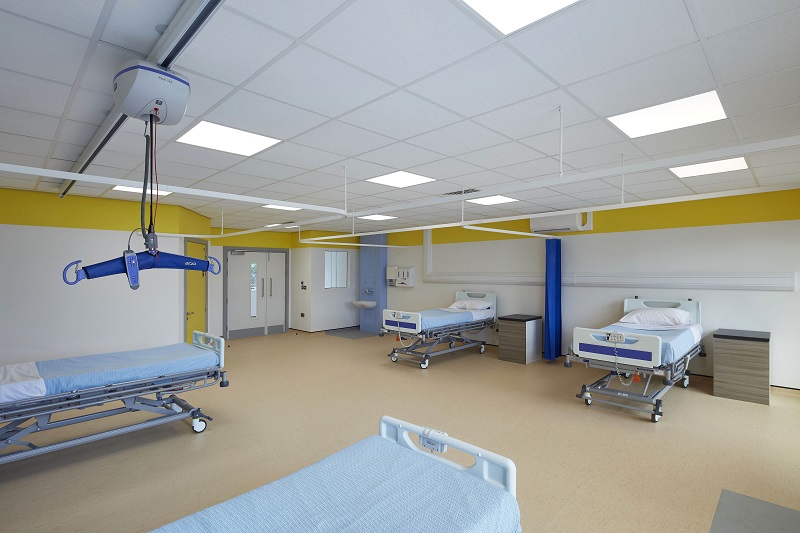 The four-bed ward block is fully HBN and HTM compliant and is made up of two modular units. It can be deployed in as little as 24 hours