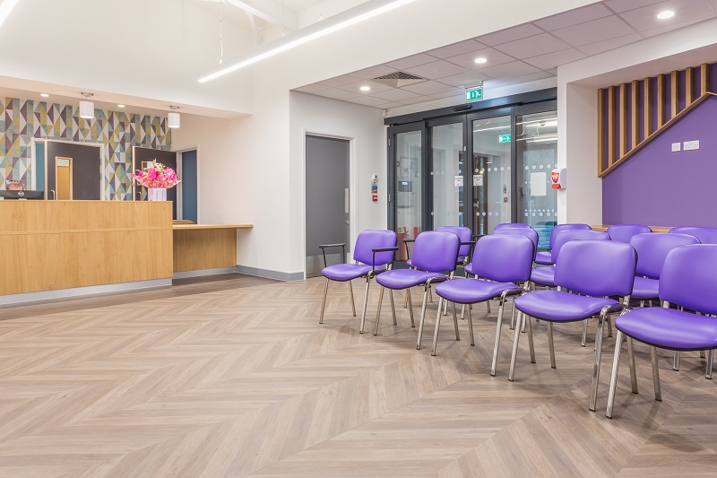The new surgery has 10 consulting rooms and has been built with sustainability and flexibility in mindt
