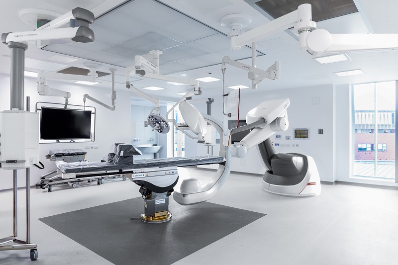 The unit boasts the UK's first RAPTOR hybrid operating theatre