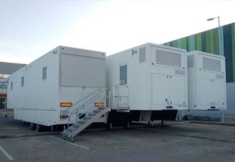 EMS Healthcare has also seen increased interest in its off-site solutions, including this temporary urgent care centre, which was installed by Norfolk and Norwich University Hospitals NHS Foundation Trust