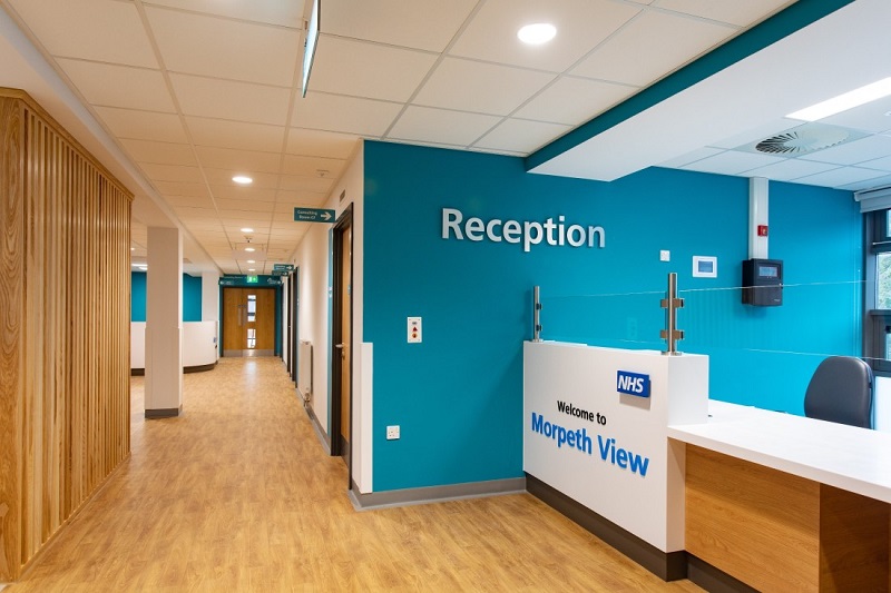 The new hub has been developed on the top floor of the existing Morpeth NHS Centre
