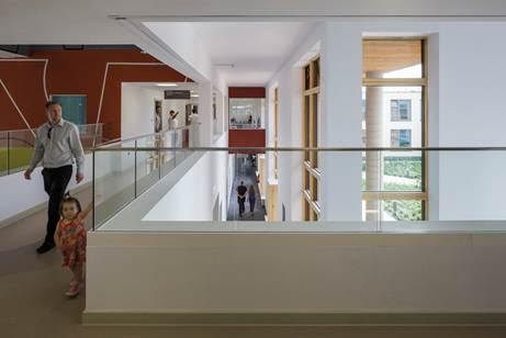 Circulation and wayfinding on the ground and first floors have been carefully considered