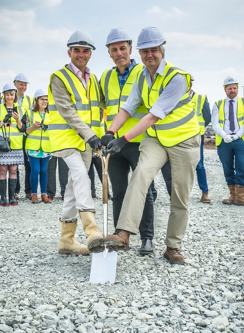 A turf-cutting ceremony was held recently on the site of the new development