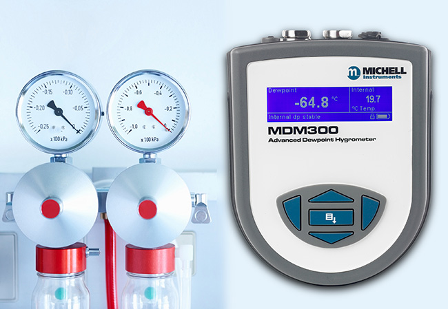Spot checks of moisture keep surgical air safe