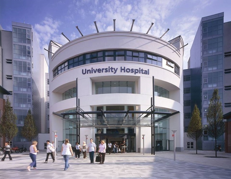 Energy-efficiency measures included restructuring works at University Hospital Coventry