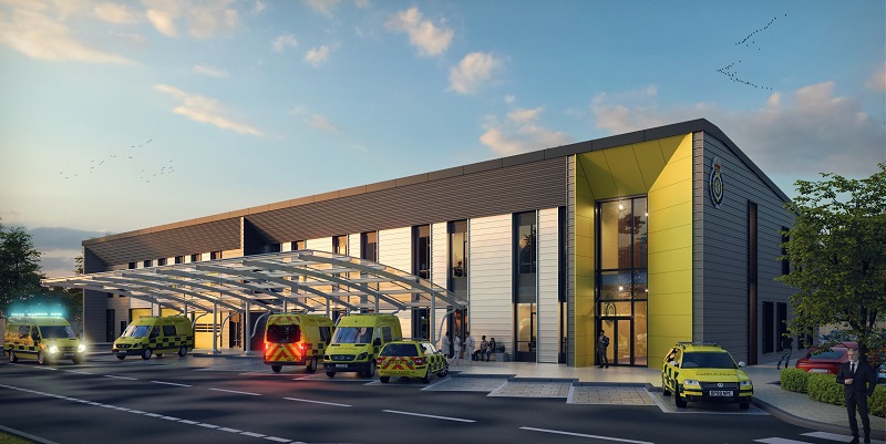 The new ambulance hub is the second to be delivered by Assura following the opening of a facility in the West Midlands