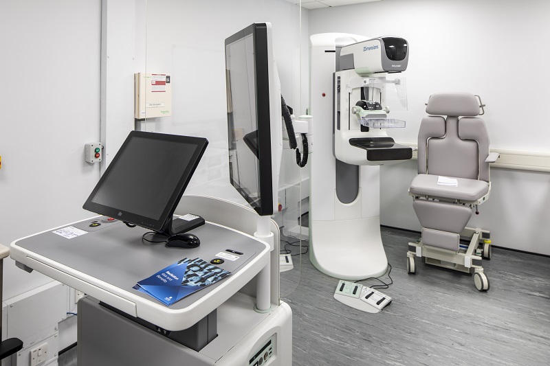The building includes a radiology department, two operating theatres, an endoscopy unit, and outpatient consulting rooms