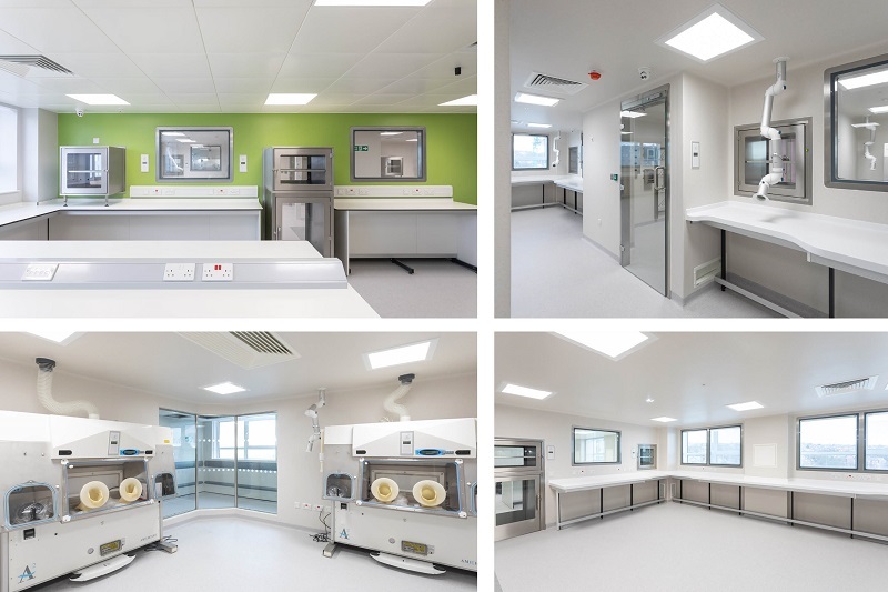 The facilities were designed to HTM and cGMP requirements and after consultation with the MHRA