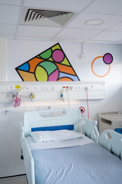 The works cover the reception area, corridors, and bed bays