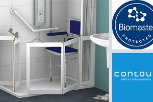 Best-in-class shower tray with Biomaster technology 