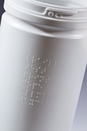 Braille printing developed for plastic pharma packaging