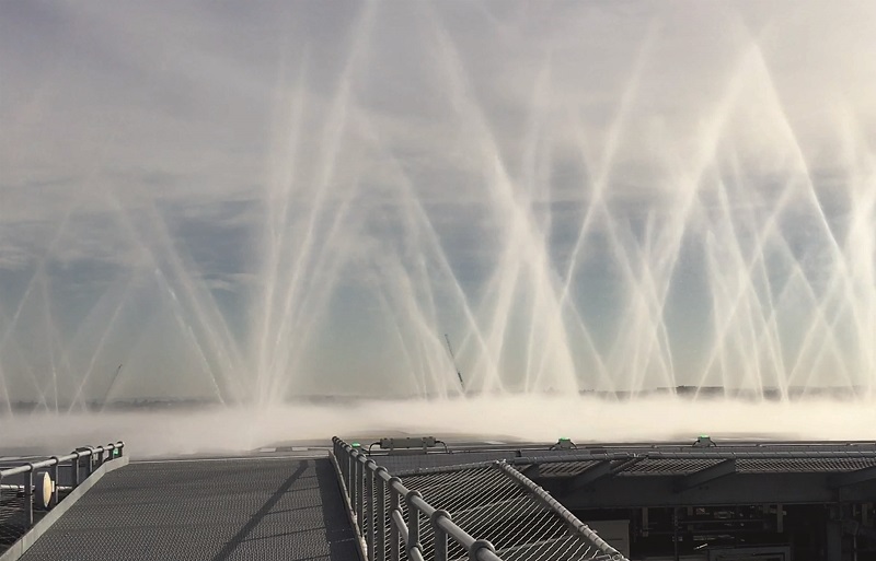 Bristol Royal Infirmary opens firefighting system on rooftop helipad