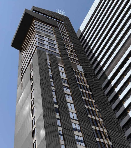 Guys Tower has been reclad