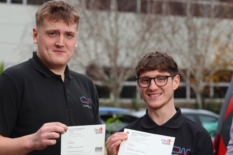 HVAC expert Campbell West invests £10,000 in apprenticeships
