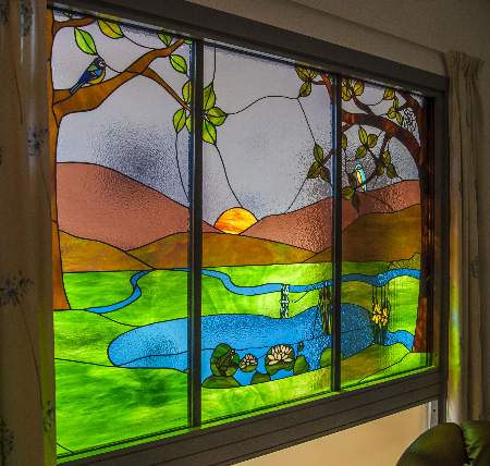 Cancer unit given lift with stained-glass window
