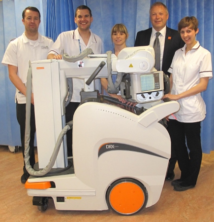 Carestream DRX-Revolution mobile X-ray unit installed at North Tyneside Hospital