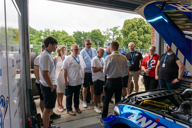 Carrier hosts friends and family at BTCC Oulton Park as partnership with MB Motorsport accelerates