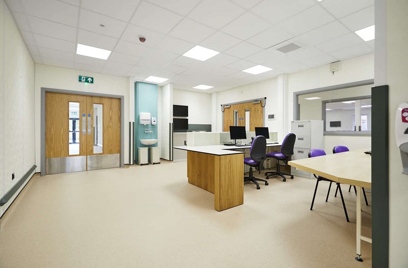 Consisting of 18 modules, the building was delivered within five months