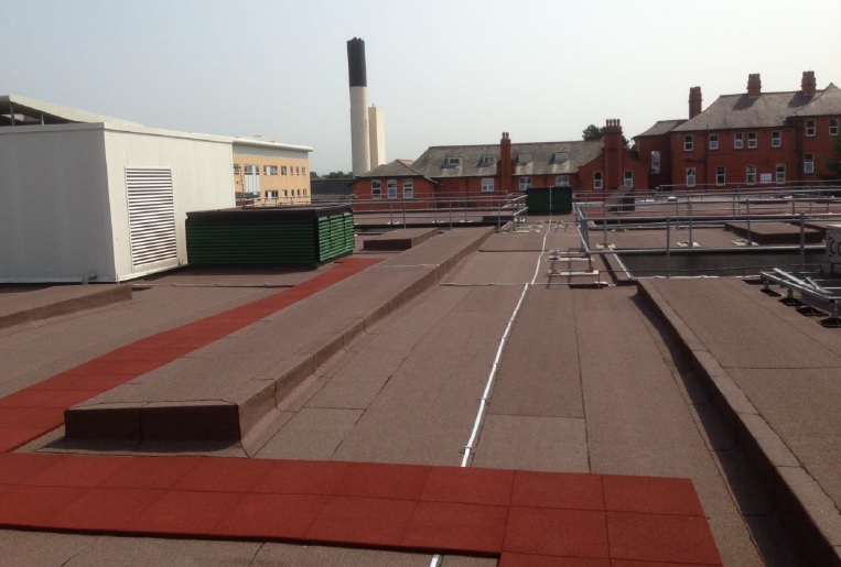 Rooflights had to be removed as part of the project