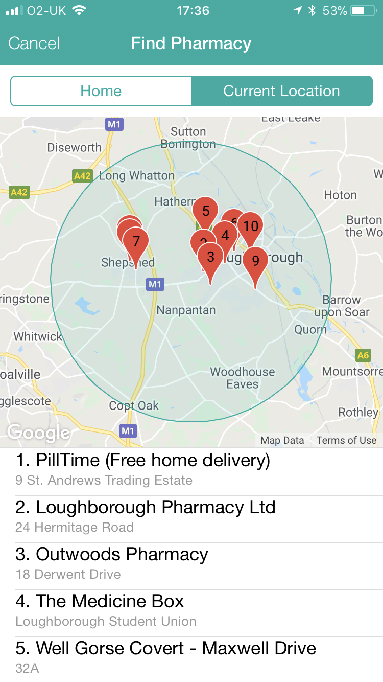 Change your nominated pharmacy anytime, day or night