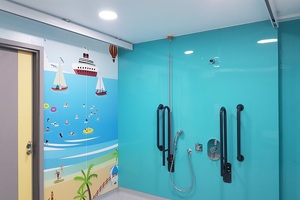 Children supported by inclusive new washroom at Royal Preston Hospital