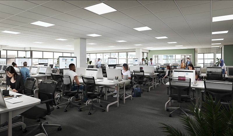 The central location, and easy access via public transport, were important factors in the decision on a site for the new dental school, ensuring the university is well placed to offer free dental care and oral health to local communities